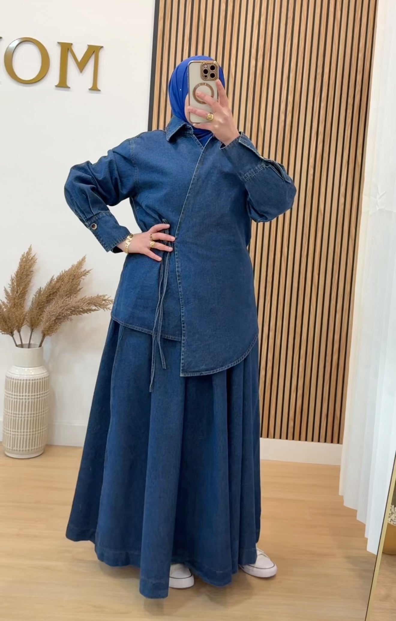 CONJUNTO FALDA TEJANO