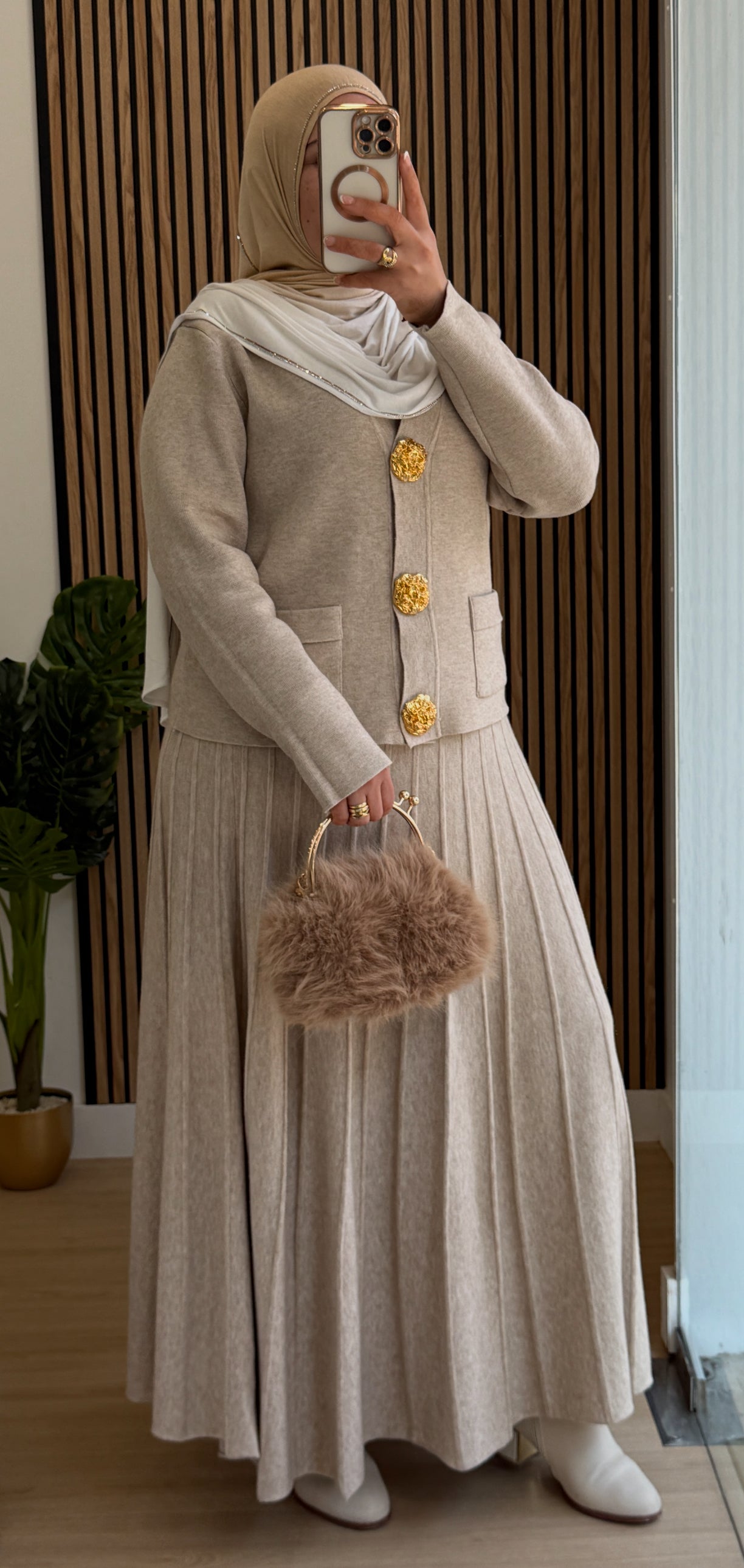 CONJUNTO DE FALDA BOTONES