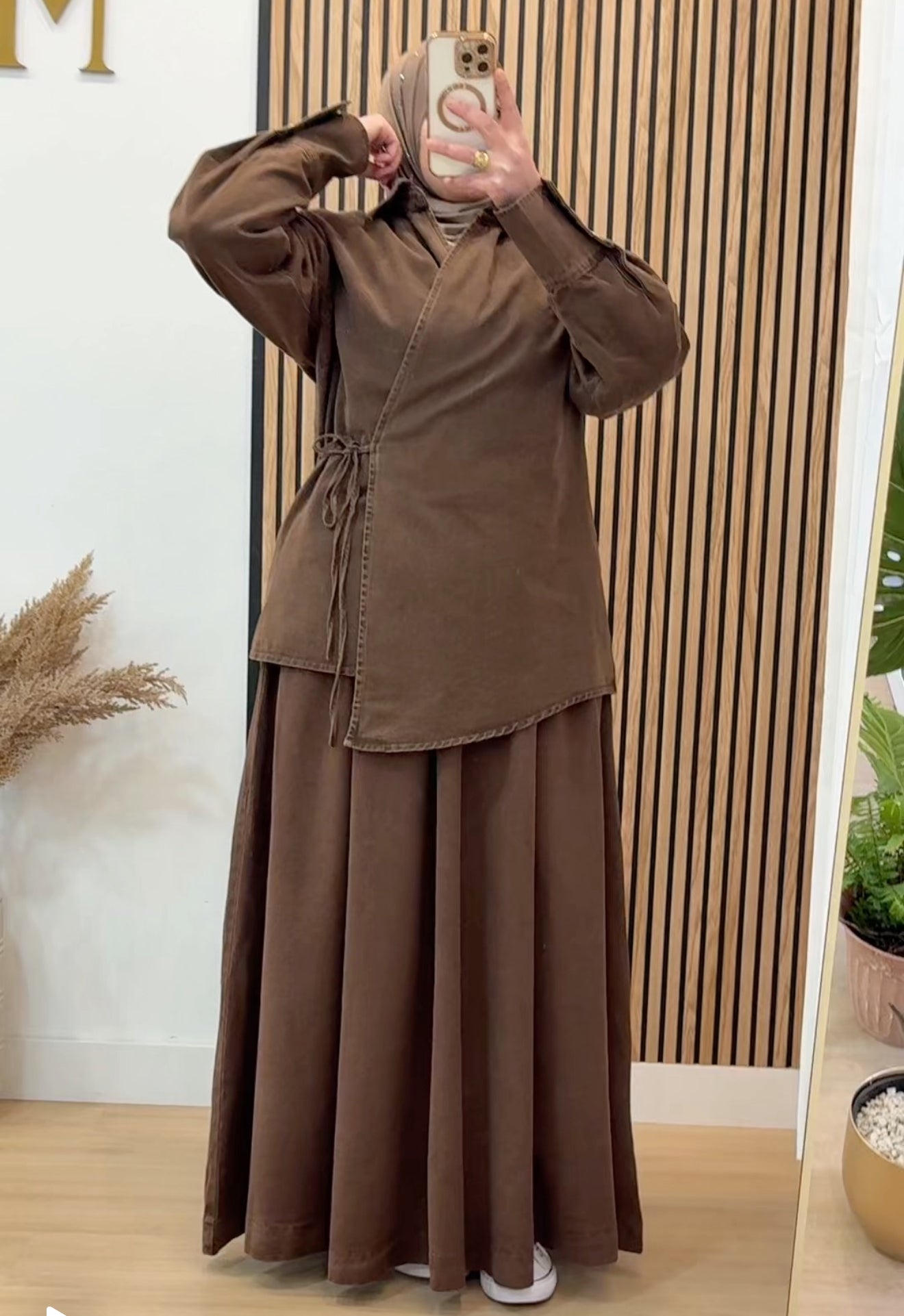 CONJUNTO FALDA TEJANO