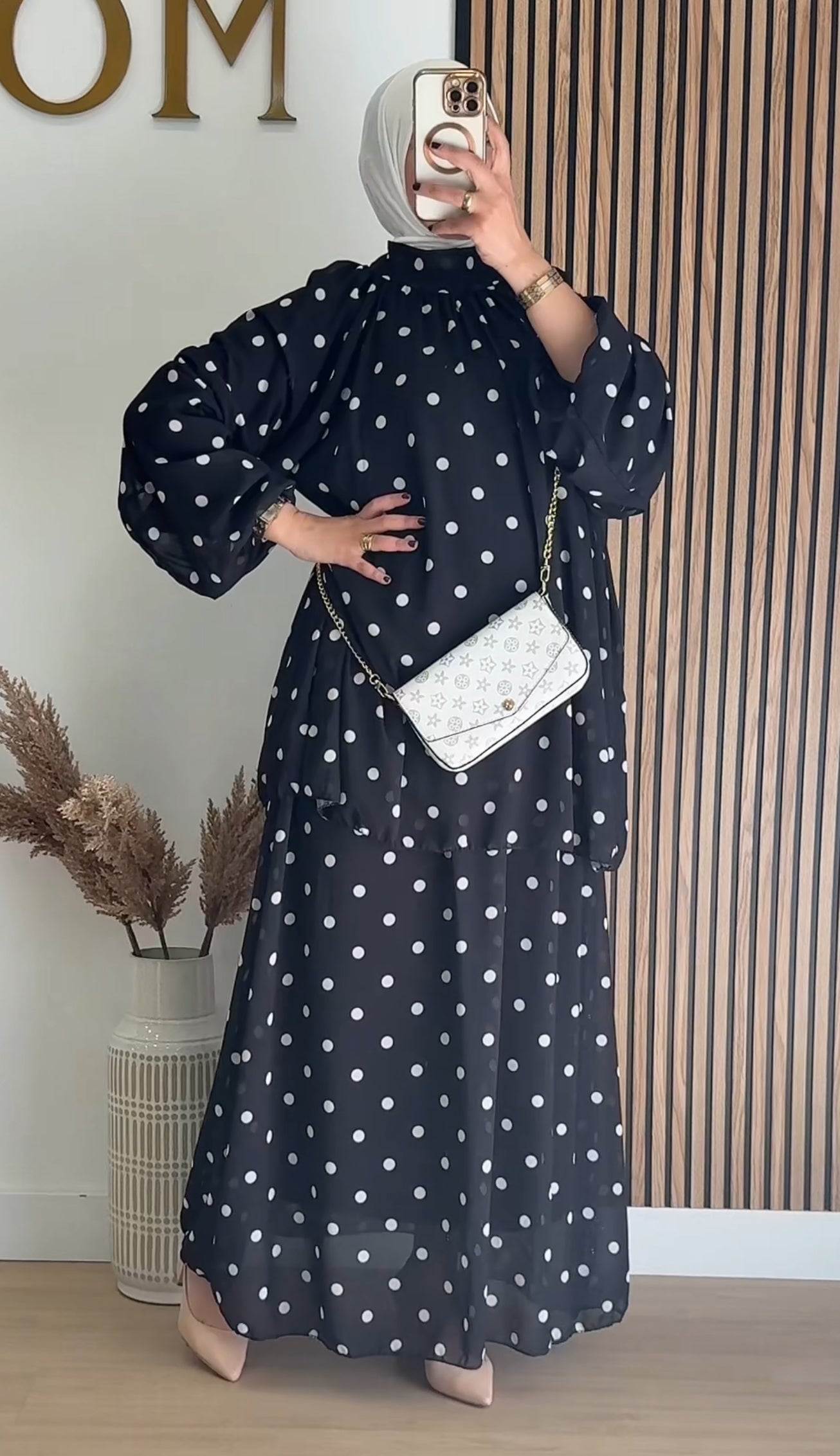 CONJUNTO FALDA DE LUNARES
